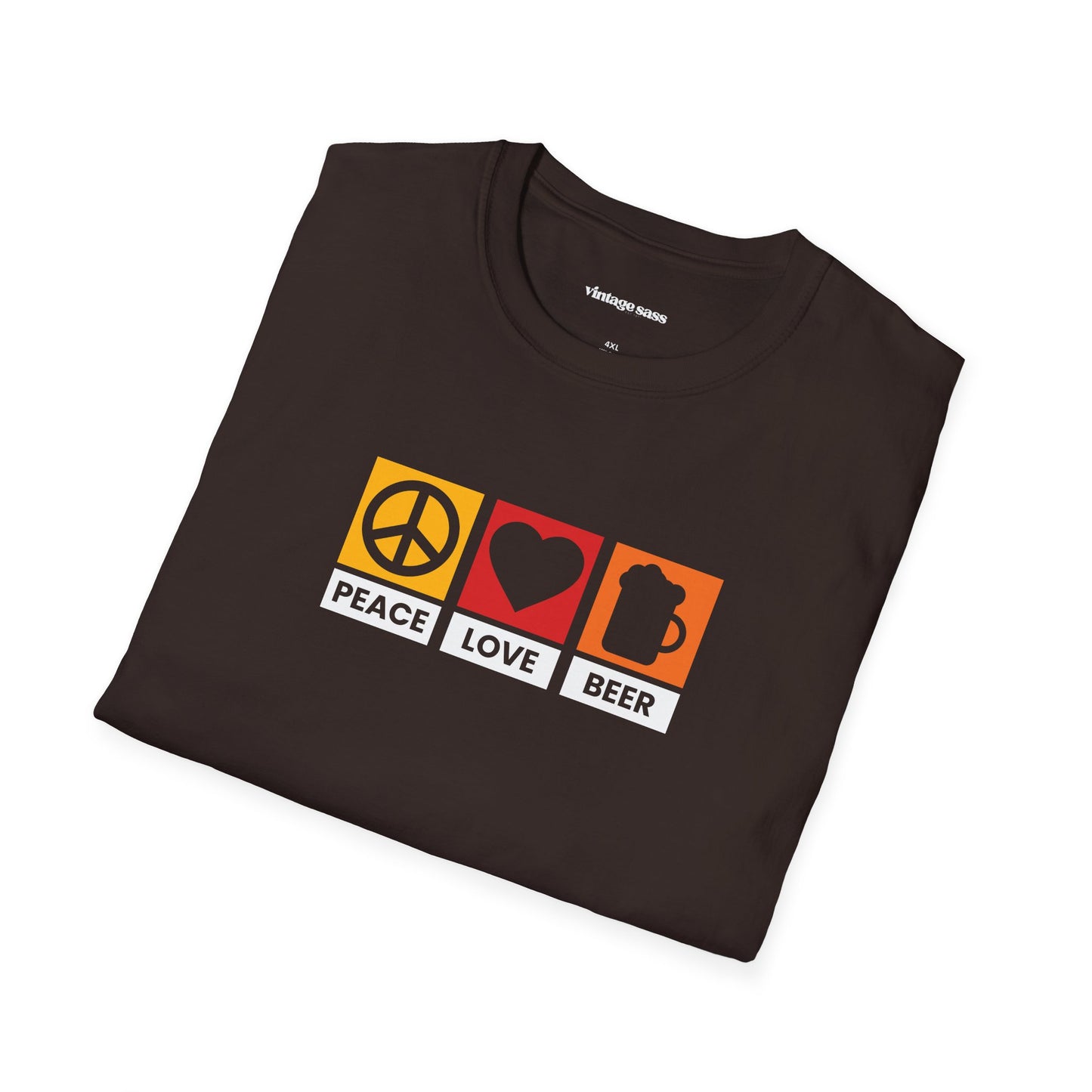 Peace, Love, Beer Graphic Tee